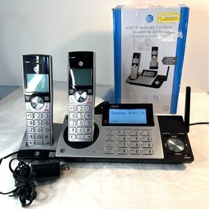 AT&T CL83215 Two Handset Cordless Answering System W/Dual Caller ID Tested